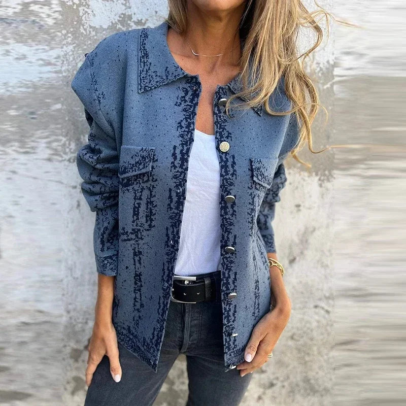 Jany Suédine – Veste Longue Féminine à Poches