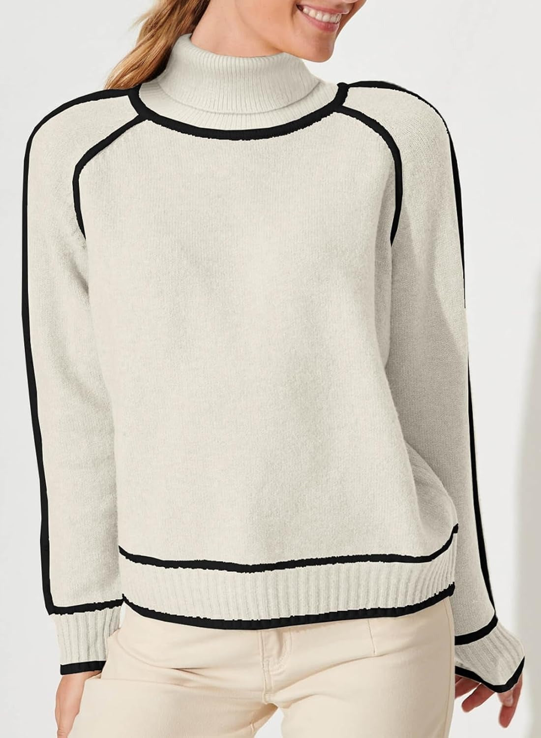Pull Col Haut Tricot
