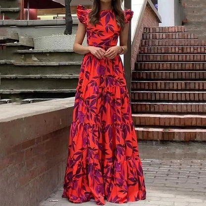 Camila – Robe Maxi Fleurie Printemps/Été