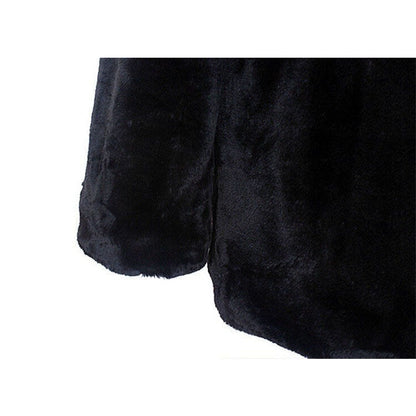 Manteau Mi-Long Fausse Fourrure de Vison