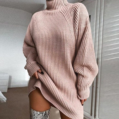 Robe Pull Élodie – Col Roulé
