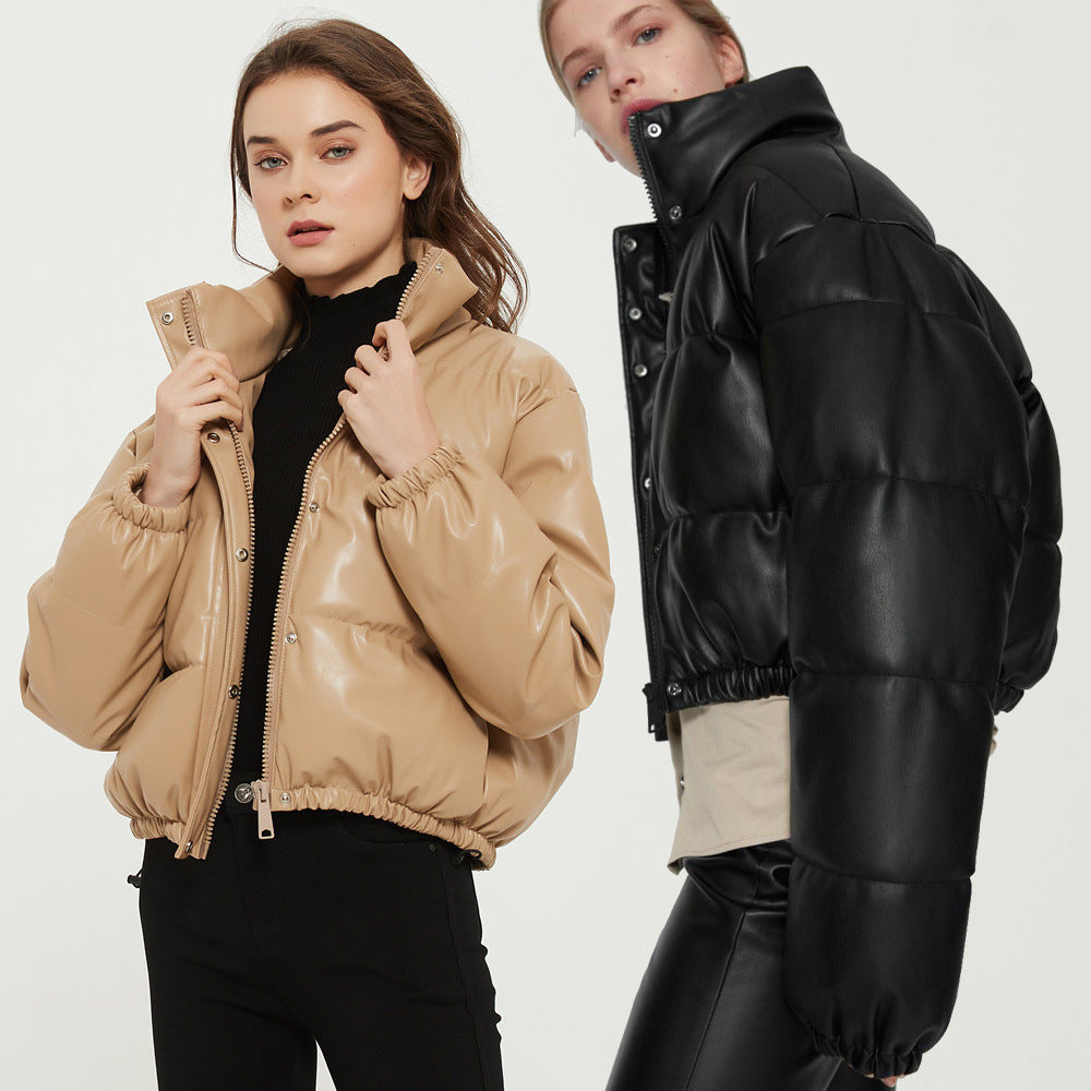 Parka Femme Rembourrée PU