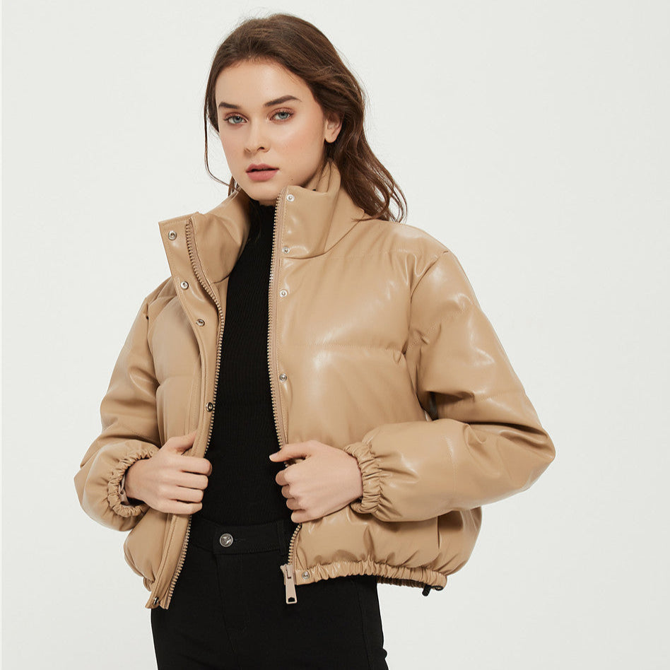 Parka Femme Rembourrée PU