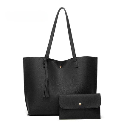 Livia Élégance – Grand Sac Cabas en Cuir Noir