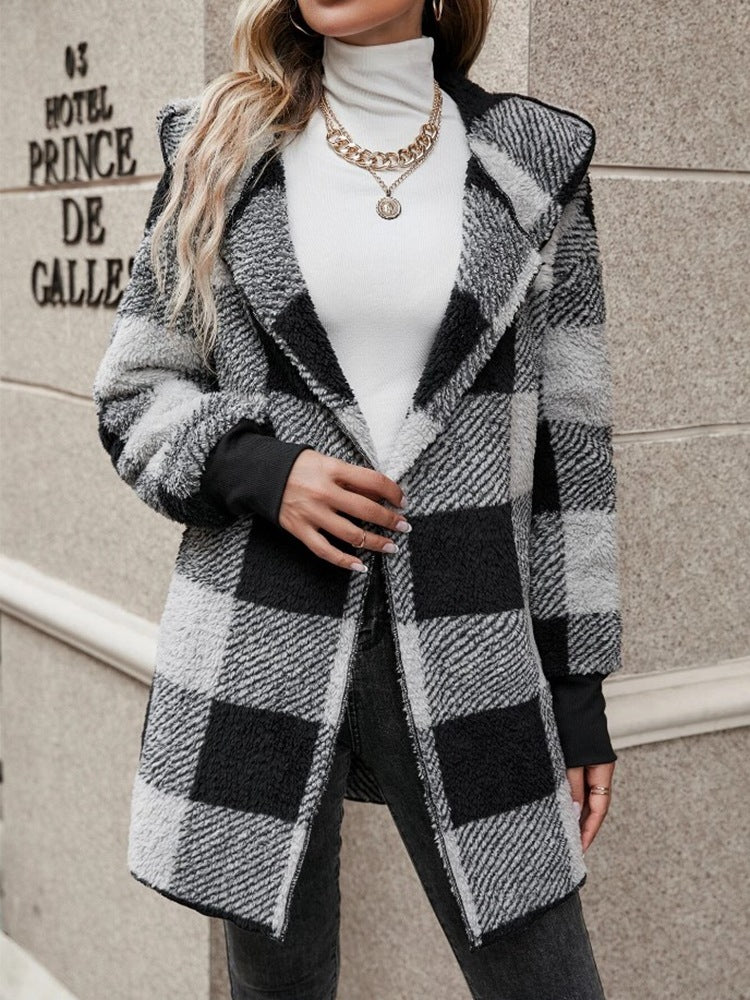 Cardigan Plaid Douceur
