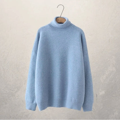Pull Col Roulé Décontracté d'Automne