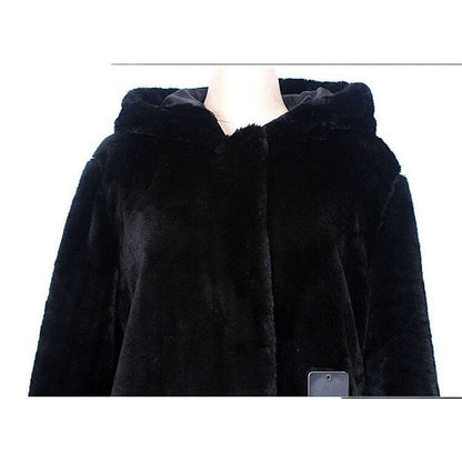 Manteau Mi-Long Fausse Fourrure de Vison