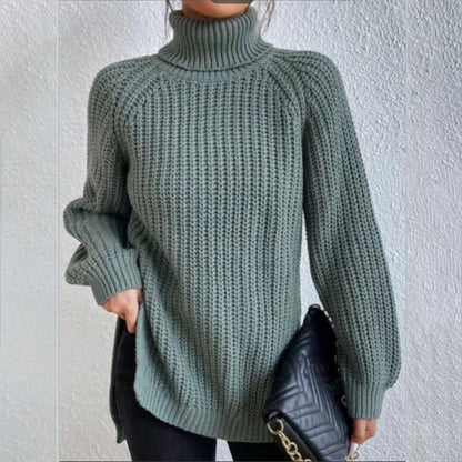Pull Laine – Col Haut Élégant