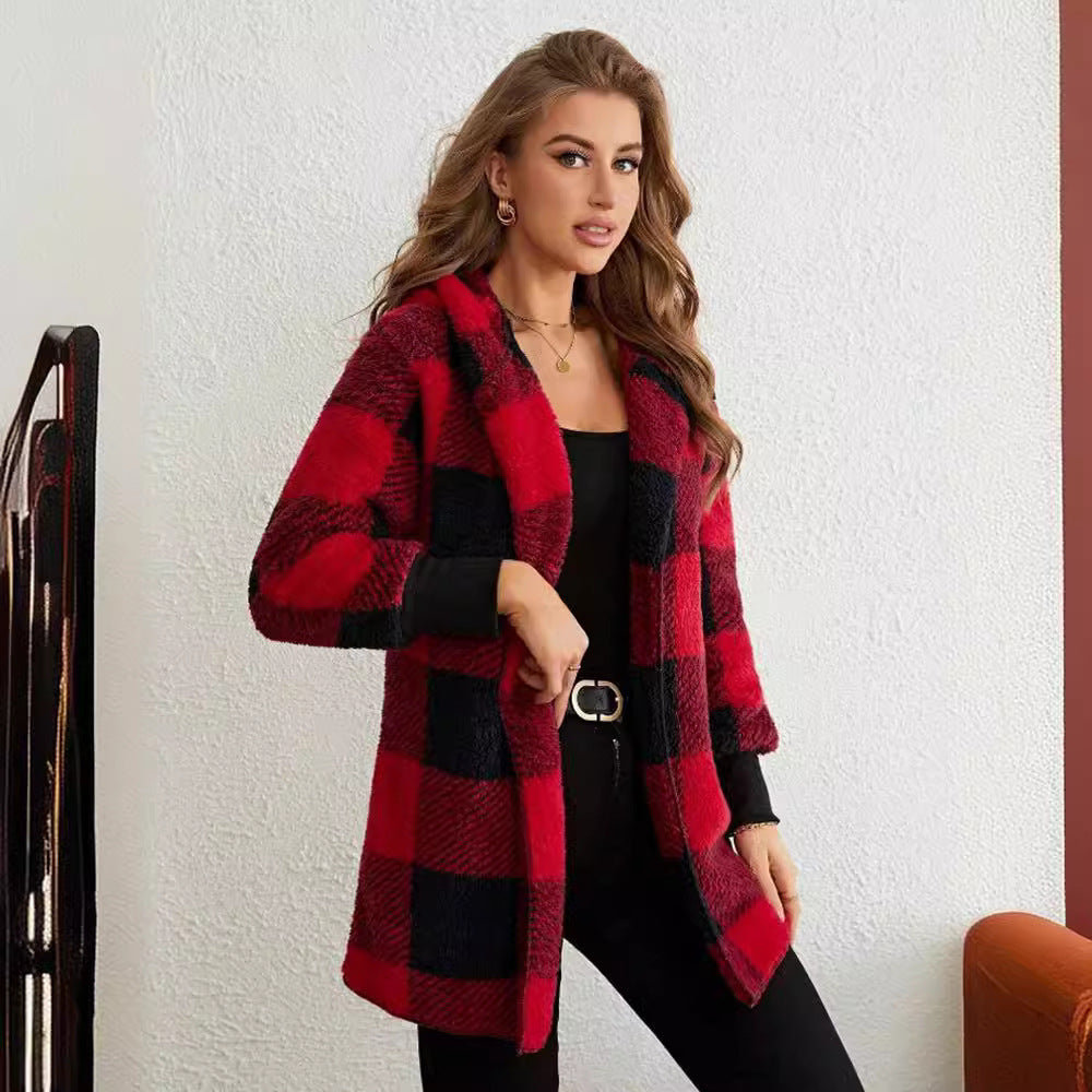 Cardigan Plaid Douceur