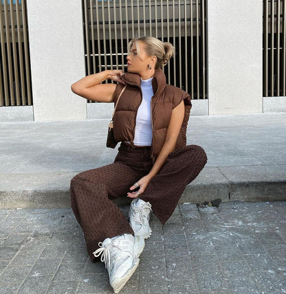 Veste Courte Sans Manches