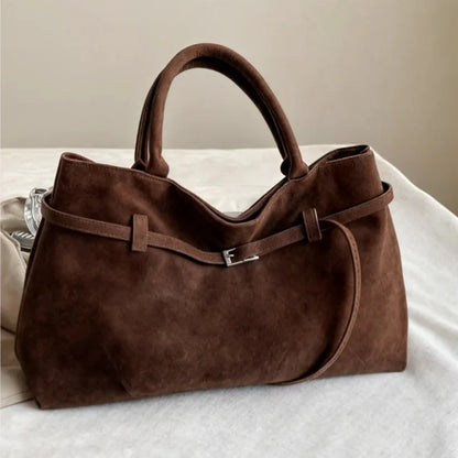 Marina Velours – Grand Cabas en Suédine Élégante