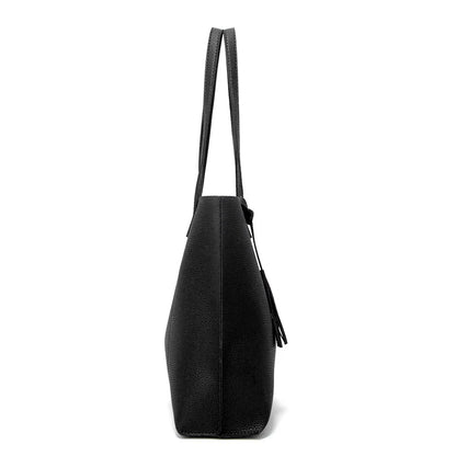 Livia Élégance – Grand Sac Cabas en Cuir Noir