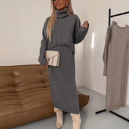 Ensemble Pull et Robe Longue Hivernal