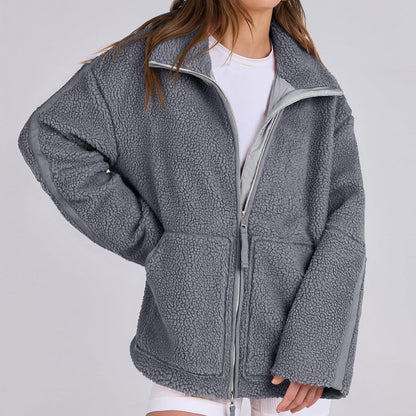 Veste Zip Laine Mélangée