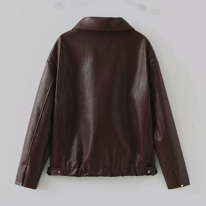 Veste Simili Cuir Élégance