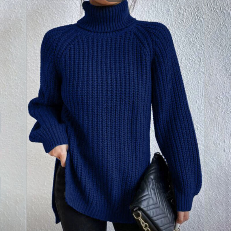 Pull Laine – Col Haut Élégant