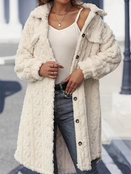 Manteau Long Peluche
