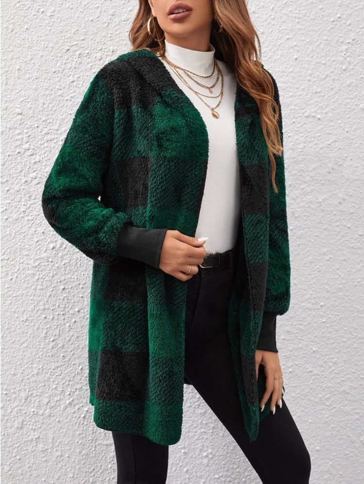 Cardigan Plaid Douceur