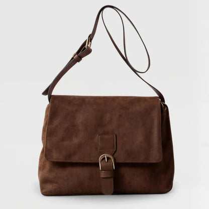 Naya Velours – Sac Bandoulière Suédine à Boucle