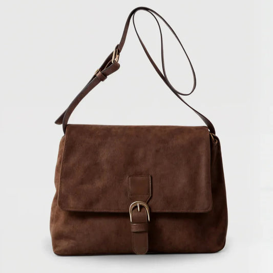 Naya Velours – Sac Bandoulière Suédine à Boucle