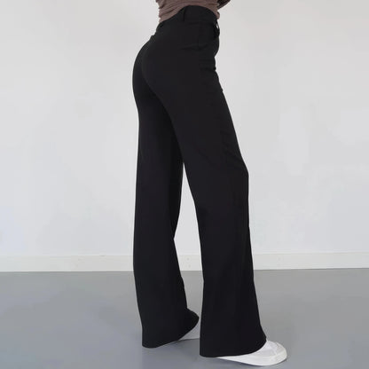 Palazzo Élégance Pauline – Pantalon Large Taille Haute