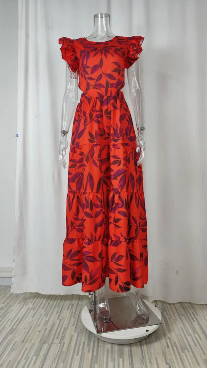Camila – Robe Maxi Fleurie Printemps/Été