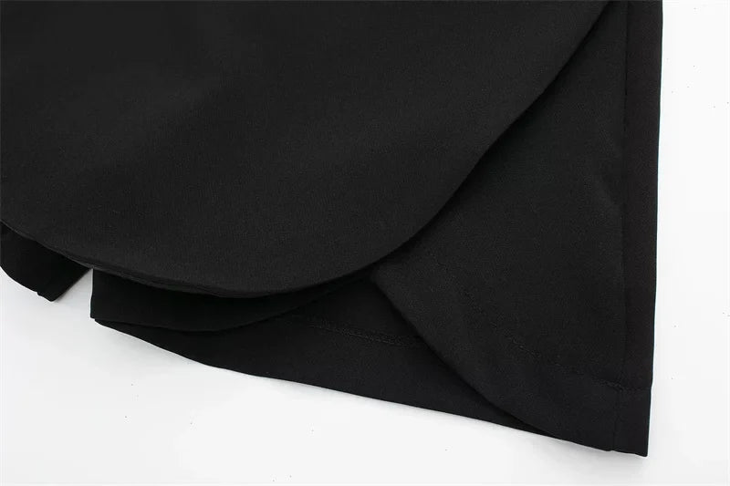 TRAF | Jupe-Short Asymétrique Taille Haute