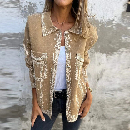 Jany Suédine – Veste Longue Féminine à Poches