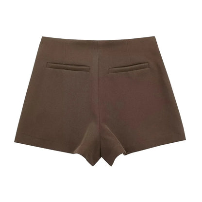 TRAF | Jupe-Short Asymétrique Taille Haute