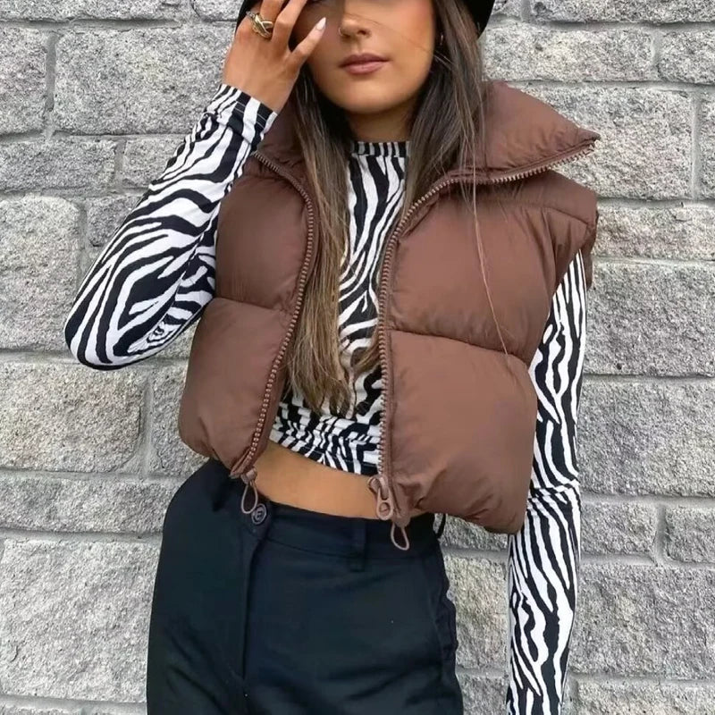 Veste Courte Sans Manches