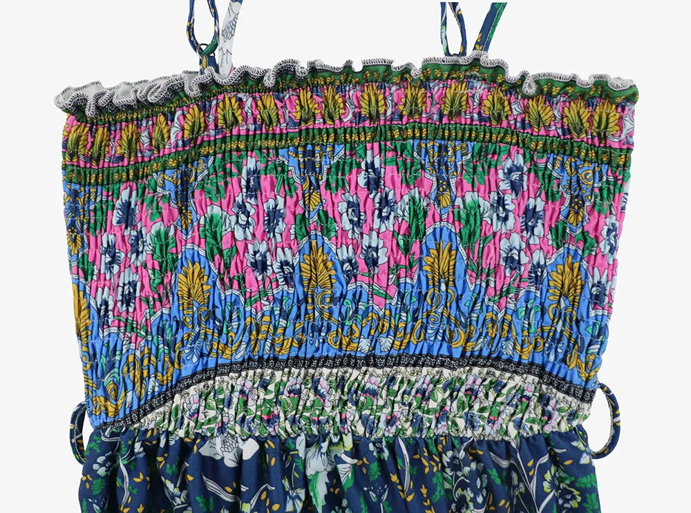 Robe Longue d’Été à Imprimé Fleuri