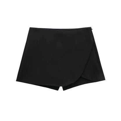 TRAF | Jupe-Short Asymétrique Taille Haute