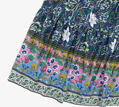 Robe Longue d’Été à Imprimé Fleuri