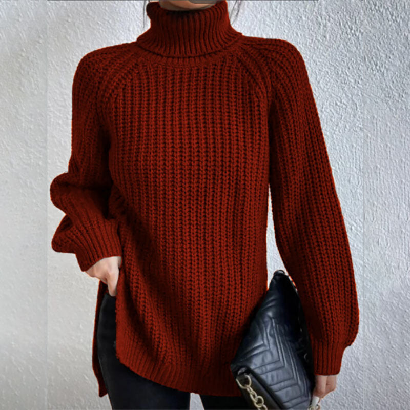 Pull Laine – Col Haut Élégant