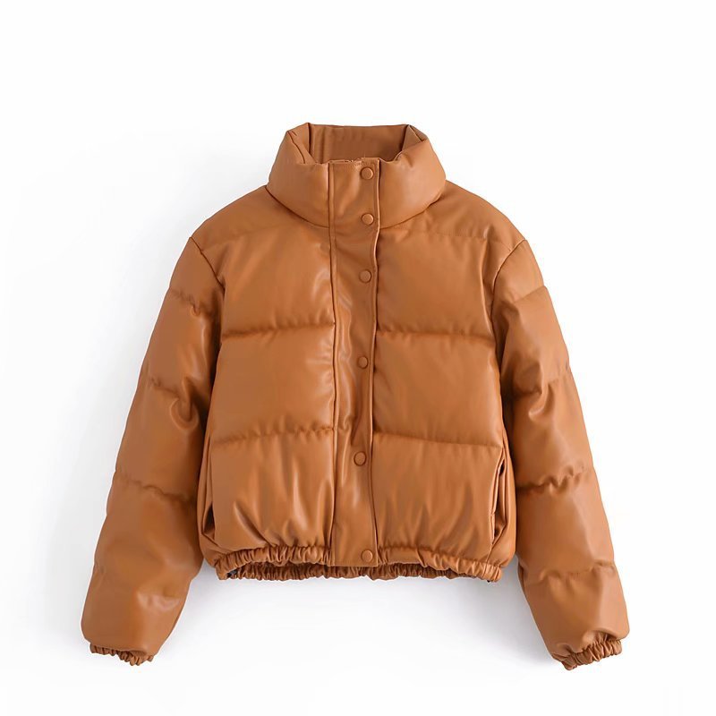 Parka Femme Rembourrée PU