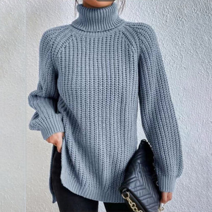 Pull Laine – Col Haut Élégant