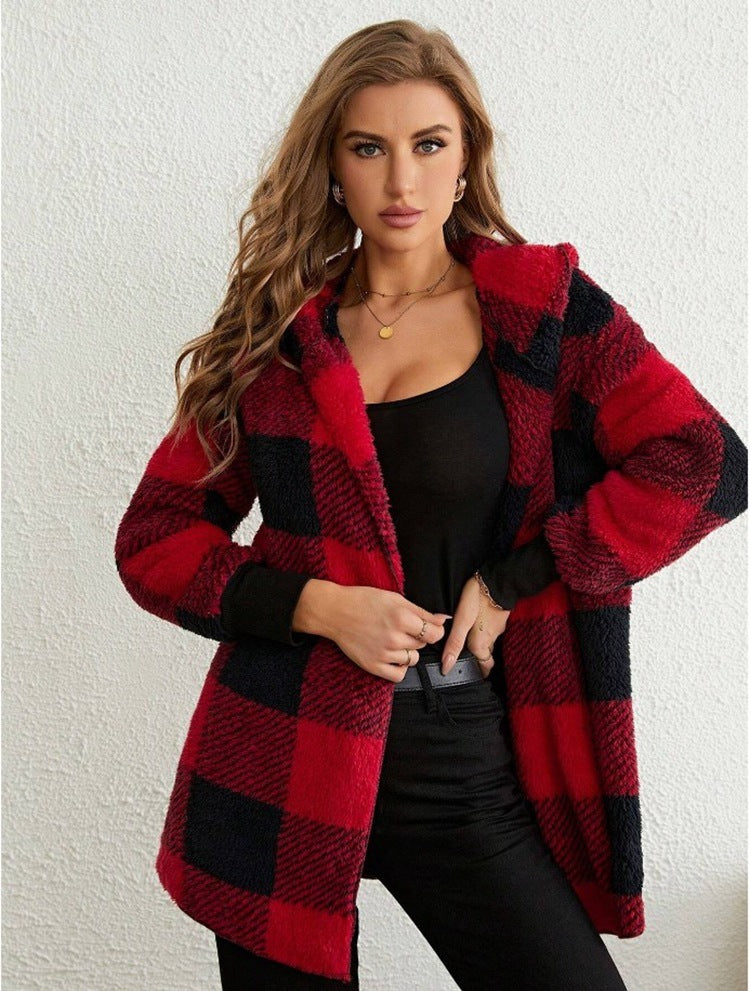 Cardigan Plaid Douceur