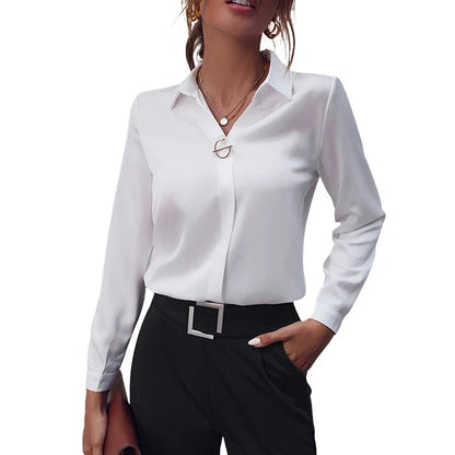 Renata - Chemise Tricotée à Manches Longues