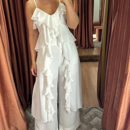 Viva Volant – Ensemble Robe à Volants &amp; Pantalon Flowy